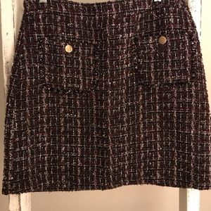 Loft tweed skirt